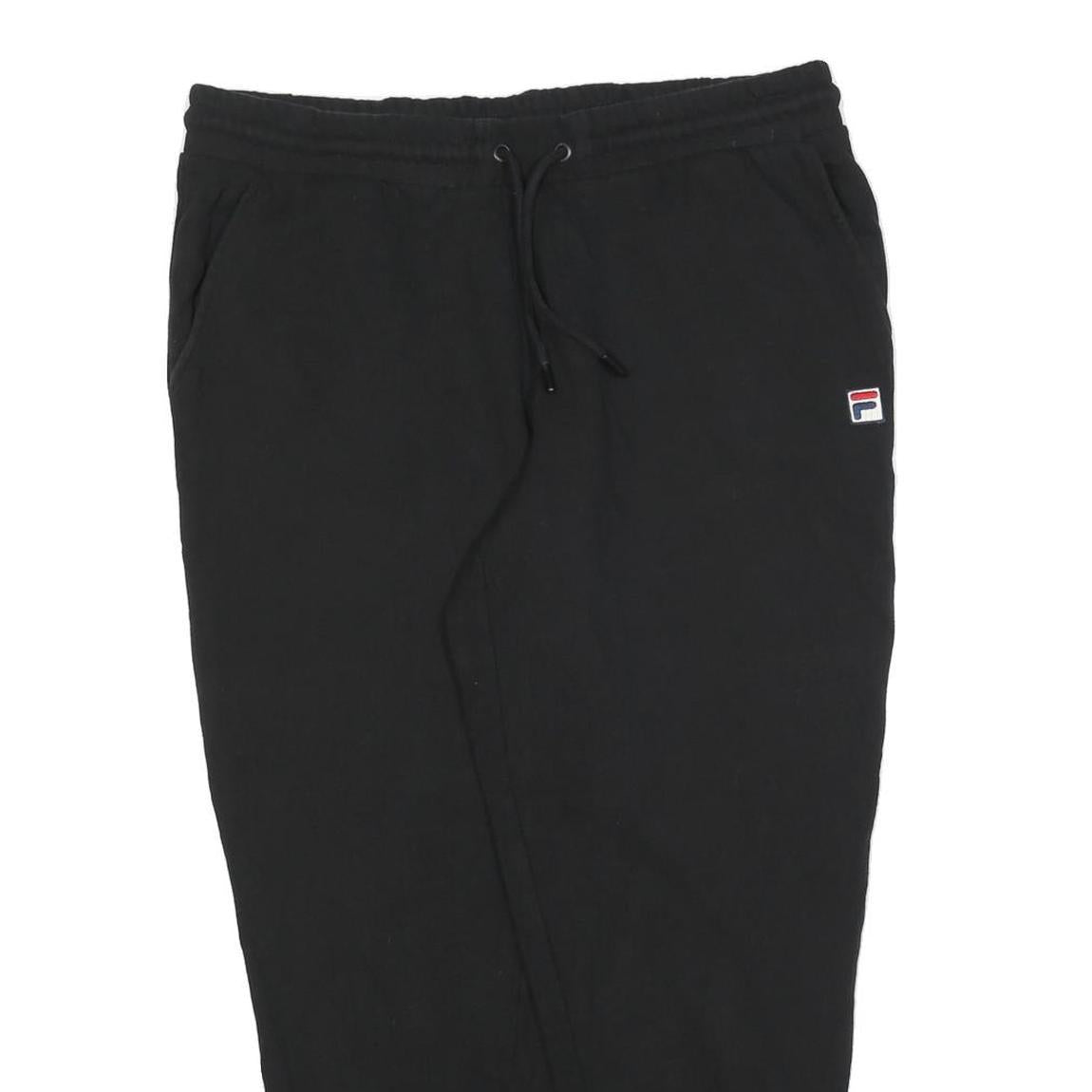 FILA Mens Joggers Black XL W34 L27 Slim Tapered Cotton Blend Casual