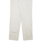 DOCKERS Womens Cotton Blend White Regular Fit Straight Leg Trousers W30 L33