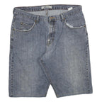 WRANGLER Mens Denim Blue Casual Shorts 2XL W36 Cotton Blend Comfortable Fit