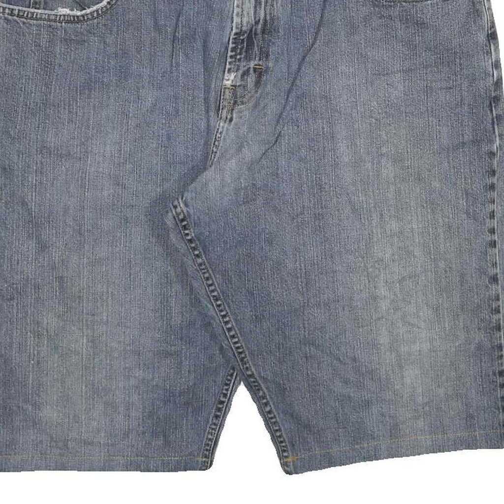 WRANGLER Mens Denim Blue Casual Shorts 2XL W36 Cotton Blend Comfortable Fit