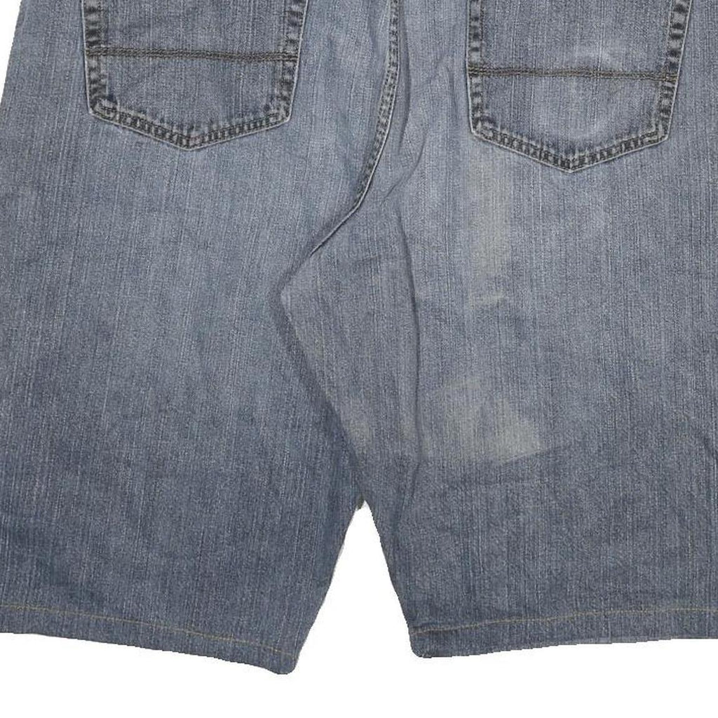 WRANGLER Mens Denim Blue Casual Shorts 2XL W36 Cotton Blend Comfortable Fit