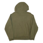 ELLESSE Womens Green Cotton Blend Pullover Hoodie UK 14 Logo Sweatshirt