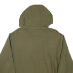 ELLESSE Womens Green Cotton Blend Pullover Hoodie UK 14 Logo Sweatshirt