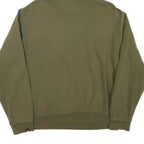 ELLESSE Womens Green Cotton Blend Pullover Hoodie UK 14 Logo Sweatshirt