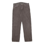 WRANGLER Mens Regular Fit Cotton Jeans Grey W34 L32 Classic Zip Closure