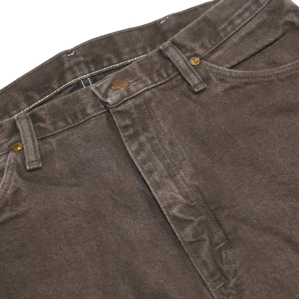 WRANGLER Mens Regular Fit Cotton Jeans Grey W34 L32 Classic Zip Closure