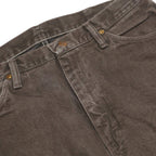 WRANGLER Mens Regular Fit Cotton Jeans Grey W34 L32 Classic Zip Closure