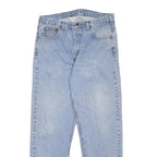 CARHARTT Mens Relaxed Cotton Denim Light Blue Jeans W34 L32 Zip Pocket