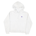 CHAMPION Womens White Pullover Hoodie S Cotton Blend Casual Sportswear