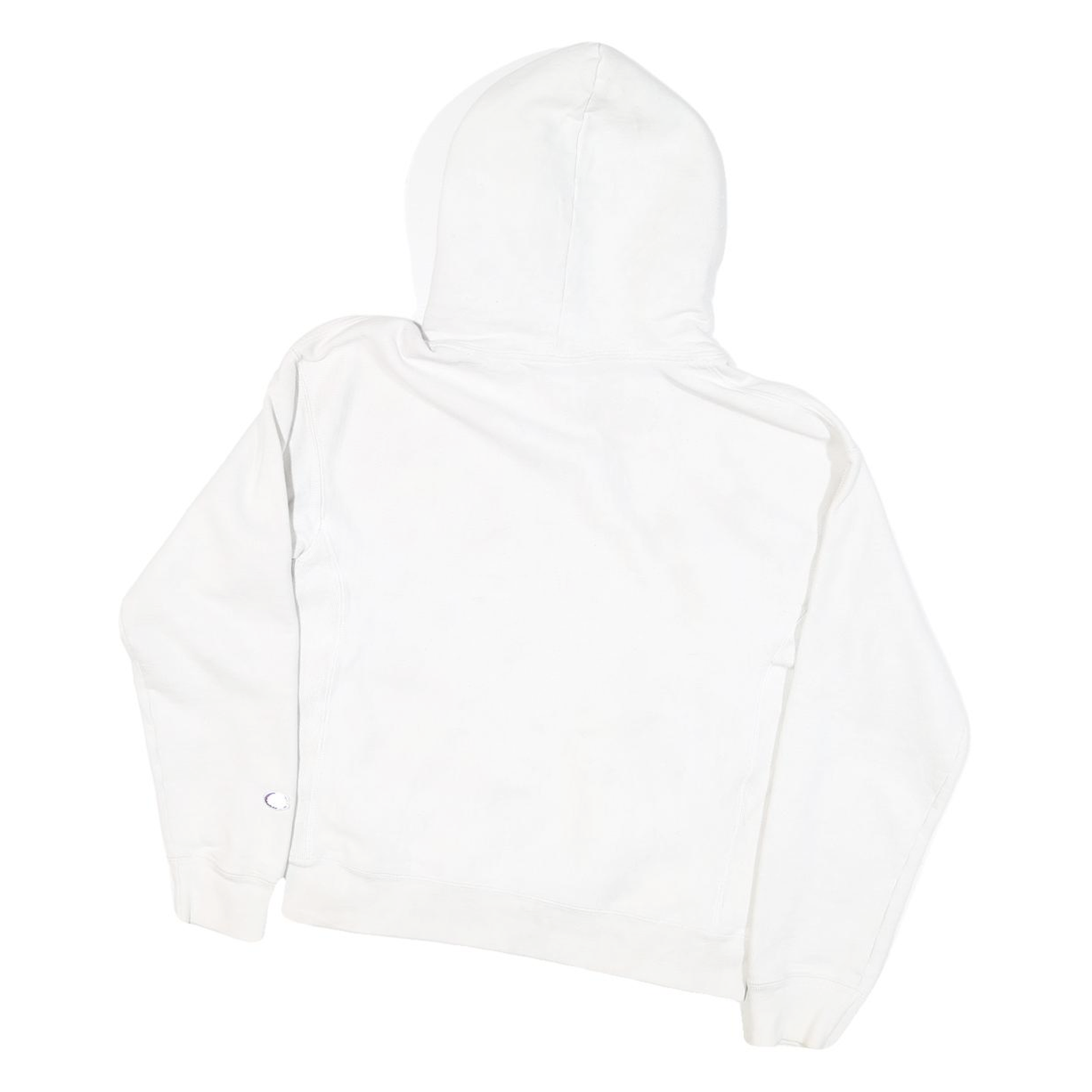 CHAMPION Womens White Pullover Hoodie S Cotton Blend Casual Sportswear