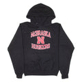 CHAMPION Nebraska Huskers Mens Black Hoodie USA S