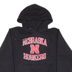 CHAMPION Nebraska Huskers Mens Black Hoodie USA S