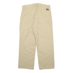 DICKIES Mens Beige Regular Straight Twill Polyester Blend Trousers W34 L30