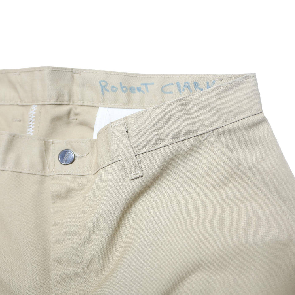 DICKIES Mens Beige Regular Straight Twill Polyester Blend Trousers W34 L30