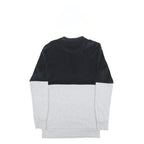 ADIDAS Girls Black & Grey Crew Neck 14Y Cotton Blend Sweatshirt