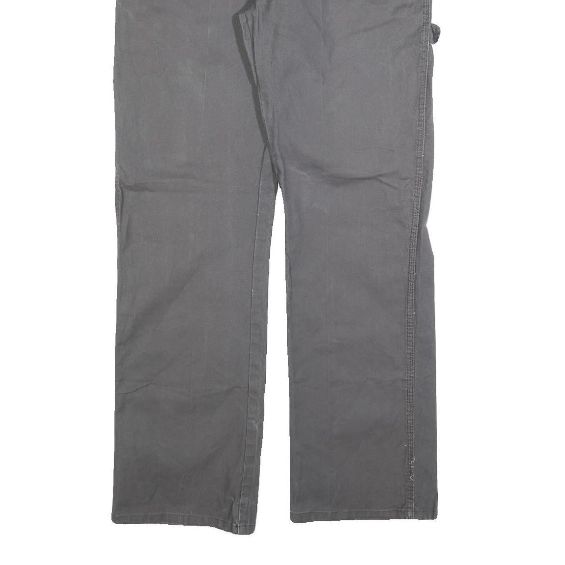 DICKIES Mens Regular Fit Straight Leg Denim Grey W33 L32 Workwear Cargo Jeans