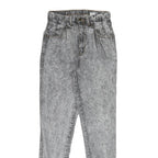 NIX NIX NIX Womens Slim Grey Denim Light Jeans W25 L30 Cotton Blend Zip