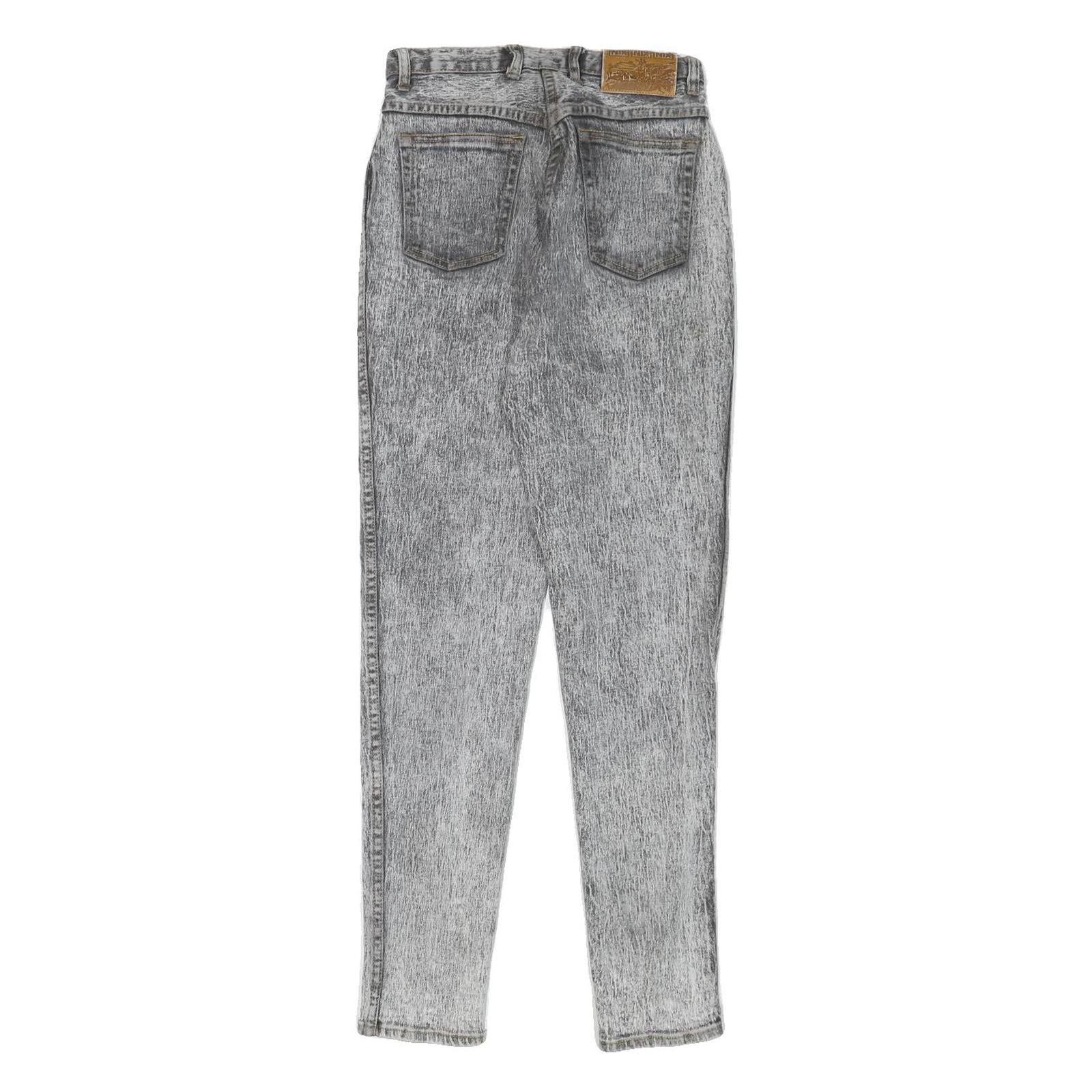 NIX NIX NIX Womens Slim Grey Denim Light Jeans W25 L30 Cotton Blend Zip