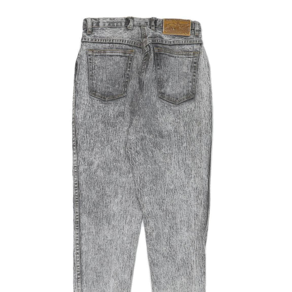 NIX NIX NIX Womens Slim Grey Denim Light Jeans W25 L30 Cotton Blend Zip