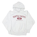 CHAMPION Mens Grey Seattle Pacific University Pullover Hoodie S Cotton Blend