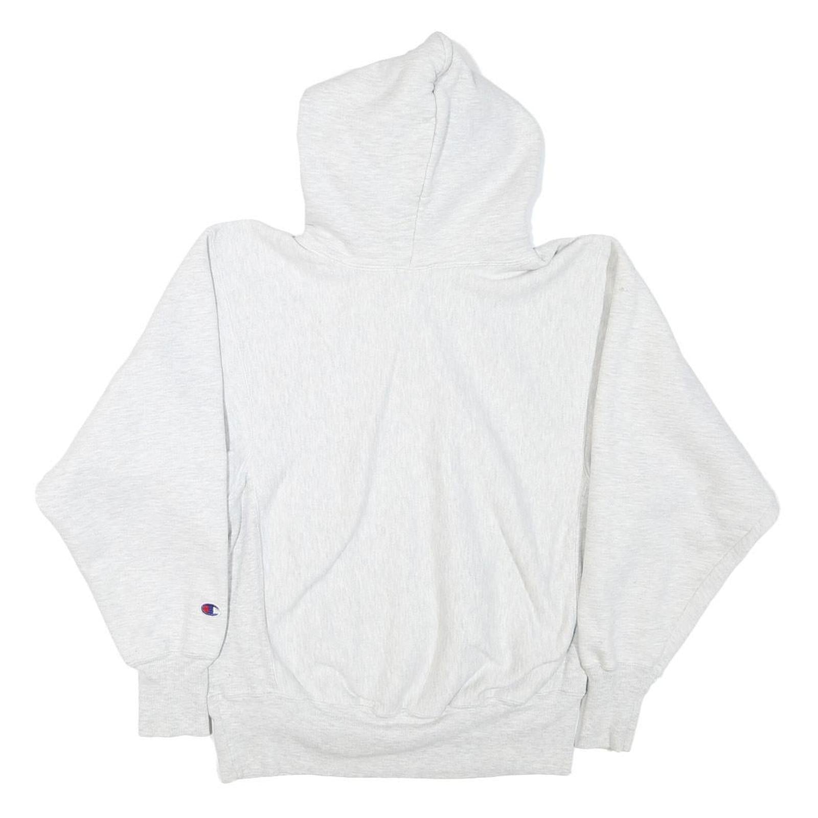 CHAMPION Mens Grey Seattle Pacific University Pullover Hoodie S Cotton Blend