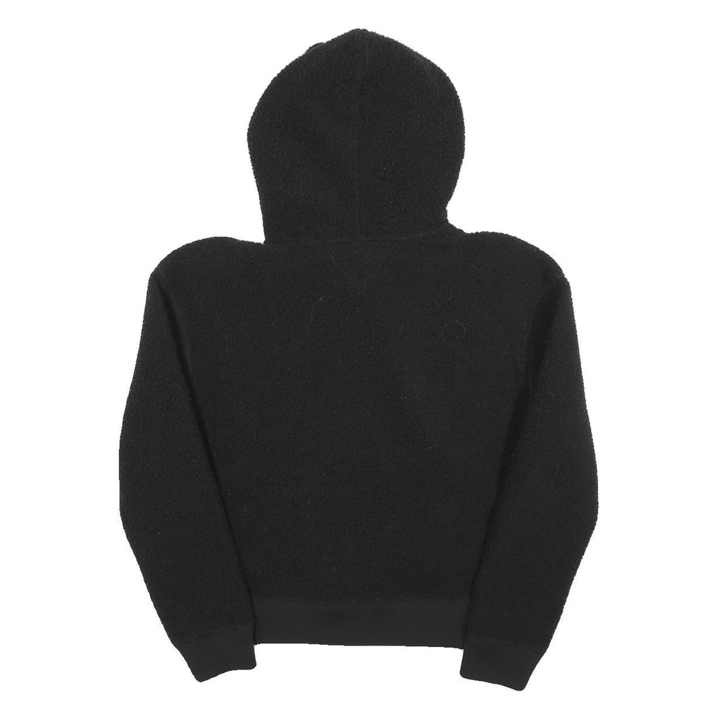 TOMMY JEANS Womens Black Hoodie XS Polyester Blend Casual Warm Hooded Sweatshirt
