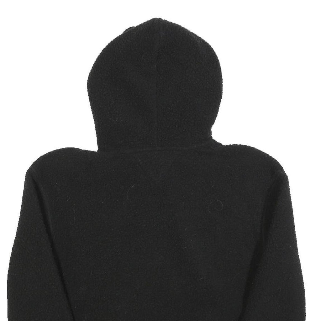 TOMMY JEANS Womens Black Hoodie XS Polyester Blend Casual Warm Hooded Sweatshirt