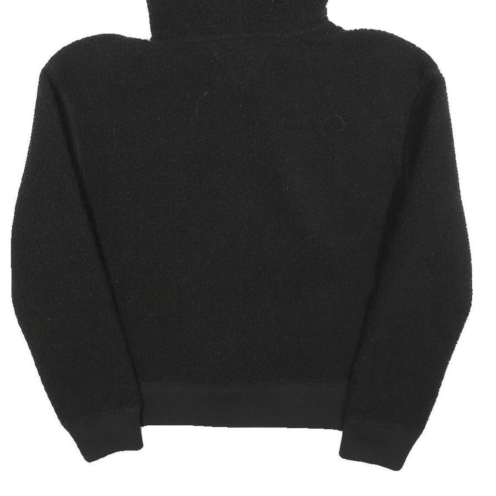 TOMMY JEANS Womens Black Hoodie XS Polyester Blend Casual Warm Hooded Sweatshirt
