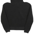 TOMMY JEANS Womens Black Hoodie XS Polyester Blend Casual Warm Hooded Sweatshirt