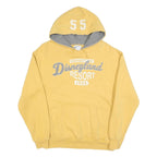 DISNEY Mens Yellow Hooded Pullover S Disneyland Resort 1955 Cotton Blend