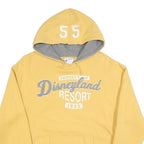 DISNEY Mens Yellow Hooded Pullover S Disneyland Resort 1955 Cotton Blend