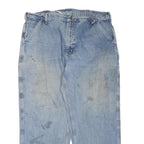 CARHARTT Mens Regular Fit Blue Denim Jeans W40 L30 Workwear Zip Closure
