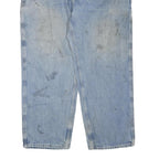 CARHARTT Mens Regular Fit Blue Denim Jeans W40 L30 Workwear Zip Closure