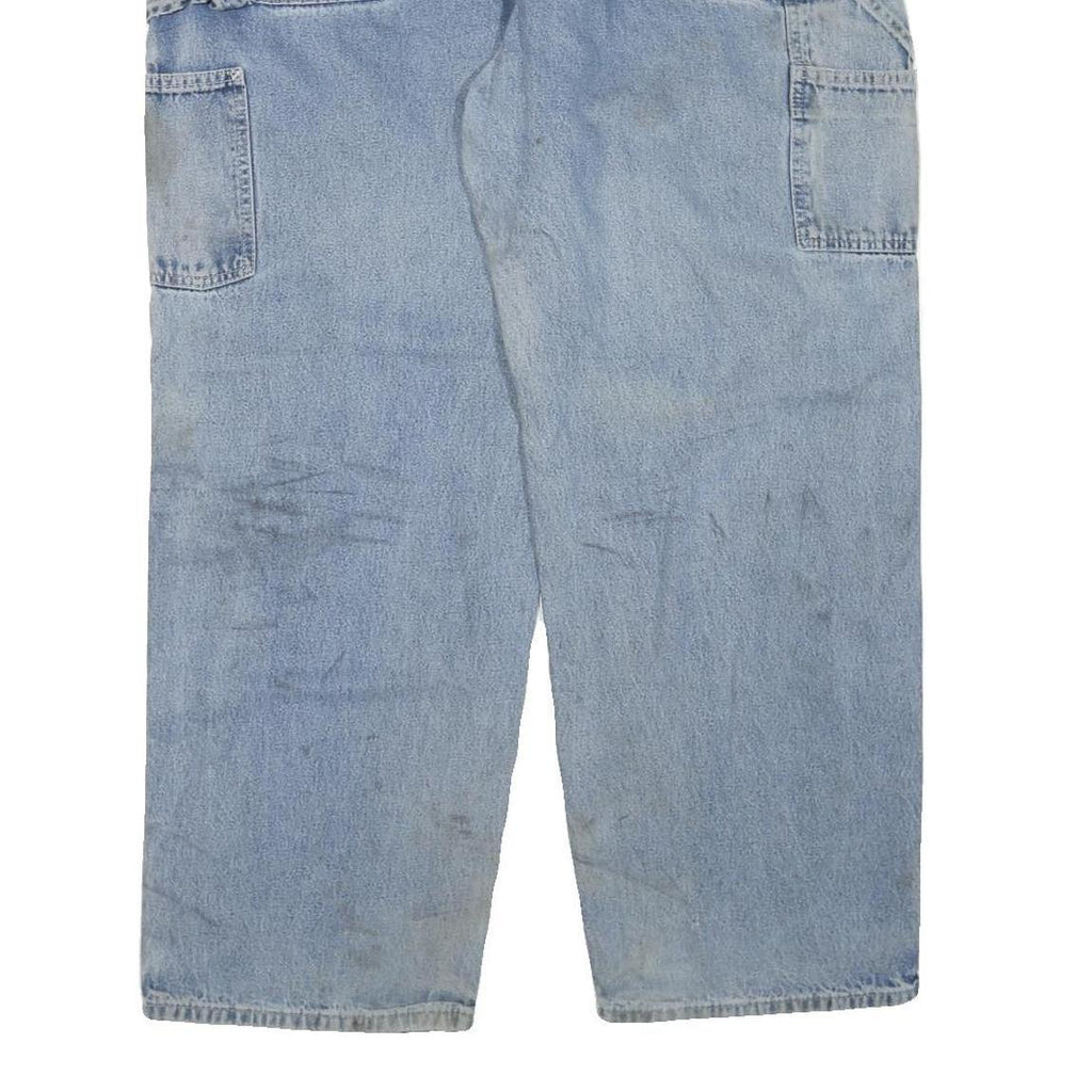 CARHARTT Mens Regular Fit Blue Denim Jeans W40 L30 Workwear Zip Closure