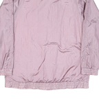 HALLAND Womens Pink Nylon Jacket M Zip Plain Lightweight Casual Outerwear