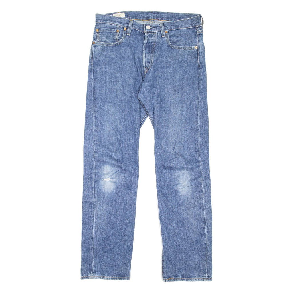 LEVI'S 501 BIG E Jeans Mens Blue Regular Straight Stone Wash W32 L32