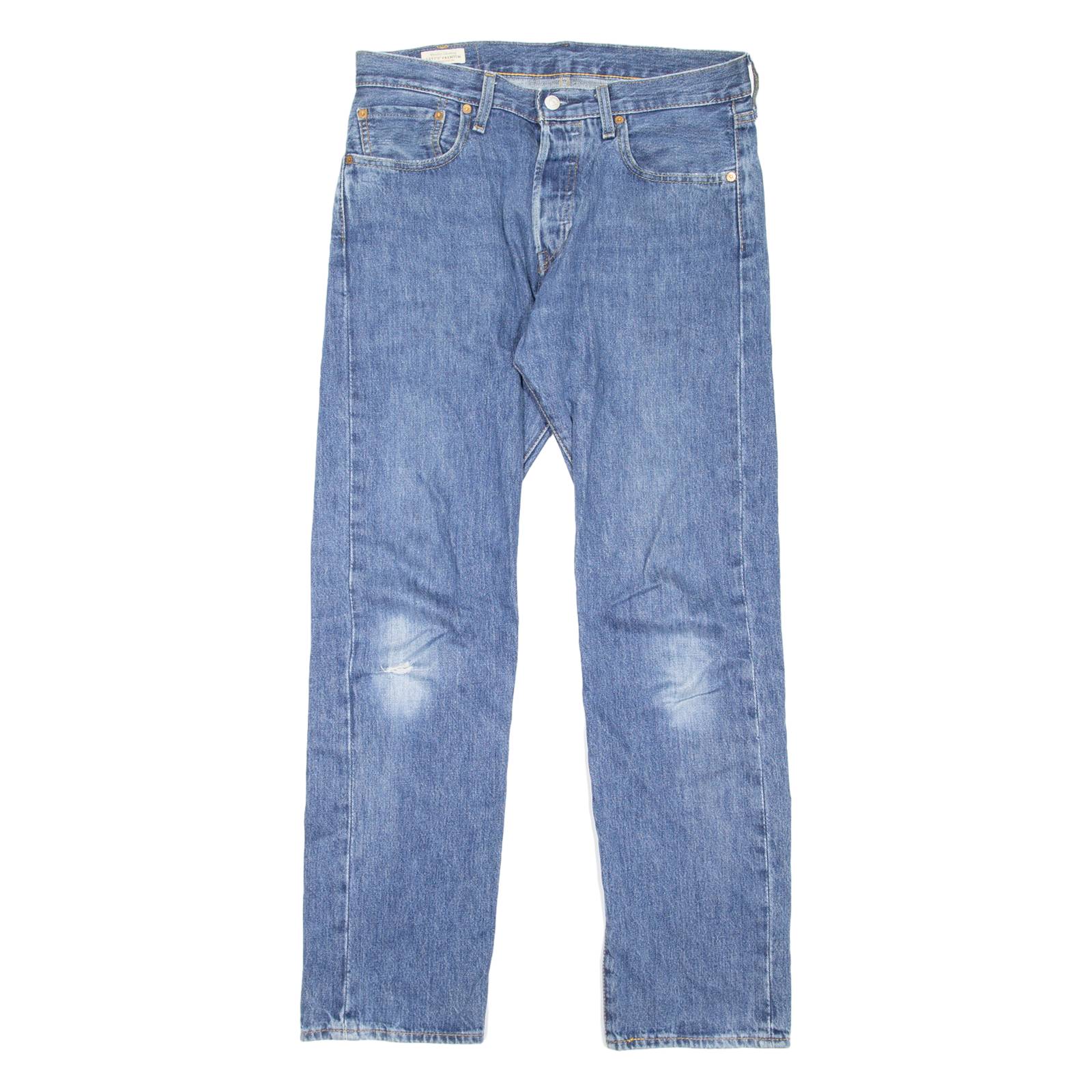 LEVI'S 501 BIG E Jeans Mens Blue Regular Straight Stone Wash W32 L32