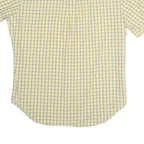NAUTICA Mens Yellow & Blue Check Shirt L Button-Down Casual Cotton Blend