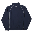 RUSSELL ATHLETIC Mens Navy Blue Notre Dame Basketball Track Zip Jacket L