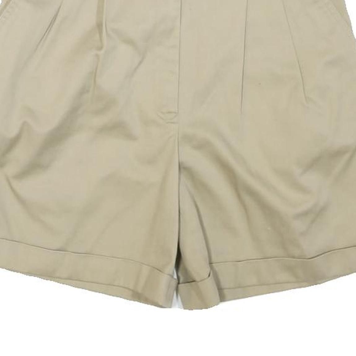 RAFAELLA Womens Shorts Beige Casual Plain S W24 Comfortable Button Closure