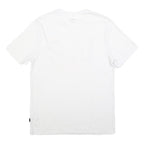 LEE Mens White T-Shirt M Short Sleeve Crew Neck Cotton Blend Logo Graphic
