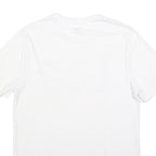 LEE Mens White T-Shirt M Short Sleeve Crew Neck Cotton Blend Logo Graphic