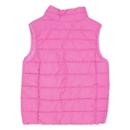 COLUMBIA Womens Pink Jacket UK 8 Polyester Blend Puffer Sleeveless Zip Up