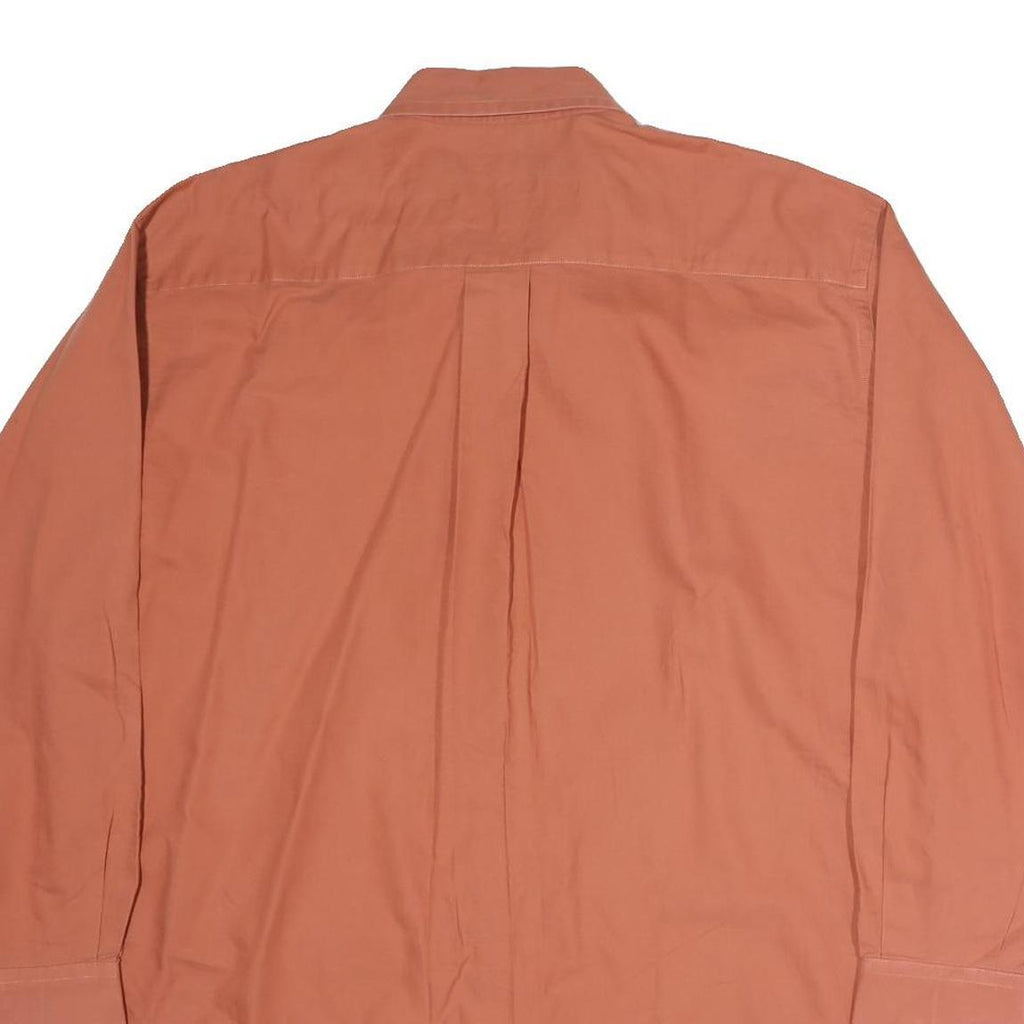 NAUTICA Mens Rust Orange Cotton Button-Down Shirt 2XL Classic Fit