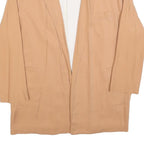 ZARA WOMAN Womens Beige Oversized Jacket S Polyester Blend Plain Lightweight