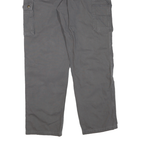 CARHARTT Mens Grey Polyester Blend Regular Fit Straight Leg Trousers W34 L32