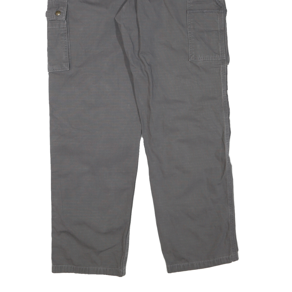 CARHARTT Mens Grey Polyester Blend Regular Fit Straight Leg Trousers W34 L32