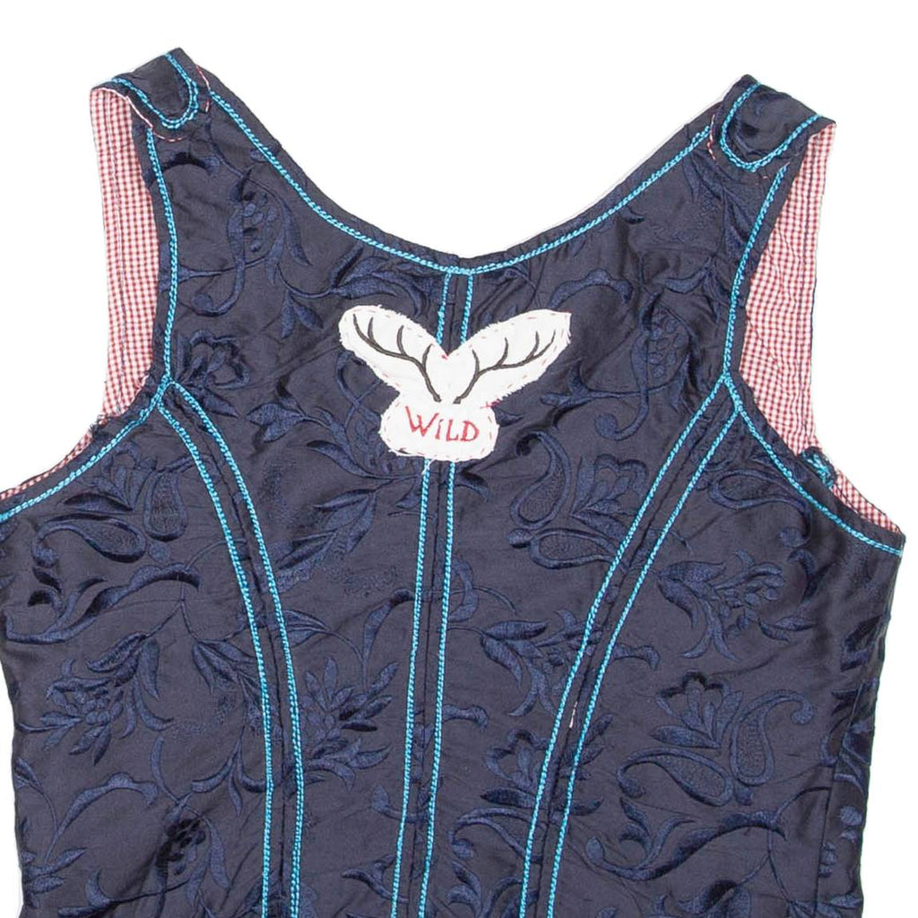 Wild Womens Cropped Corset Blue M