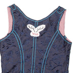 Wild Womens Cropped Corset Blue M
