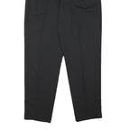 QUATTRO Womens Black Relaxed Tapered Trousers W28 L29 Tailored Polyester Blend